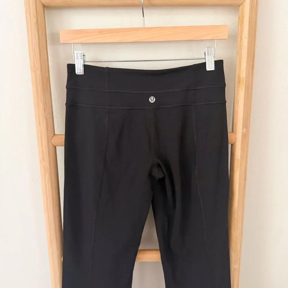 Lululemon Groove Pant Tall Size 6 Black Flare Yoga Pants W5604T 31” Inseam
